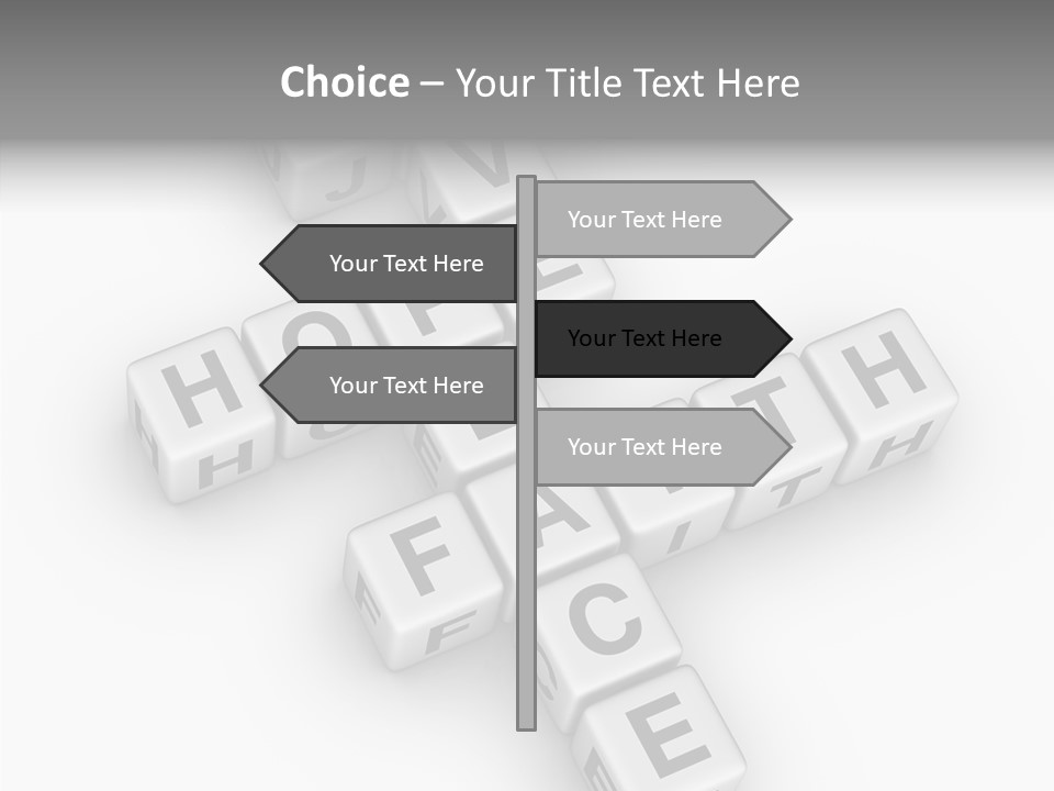 White Young Assist PowerPoint Template