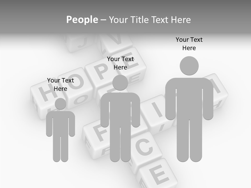 White Young Assist PowerPoint Template