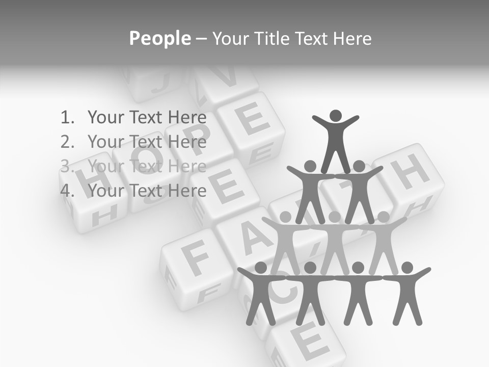 White Young Assist PowerPoint Template