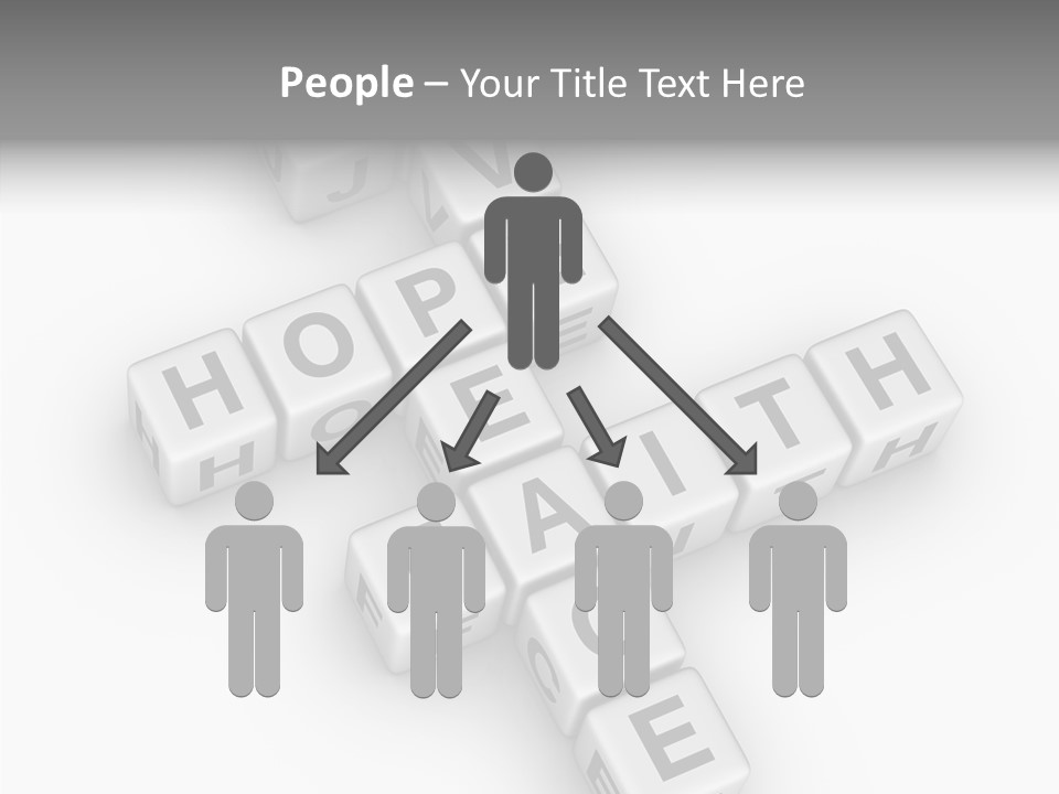 White Young Assist PowerPoint Template