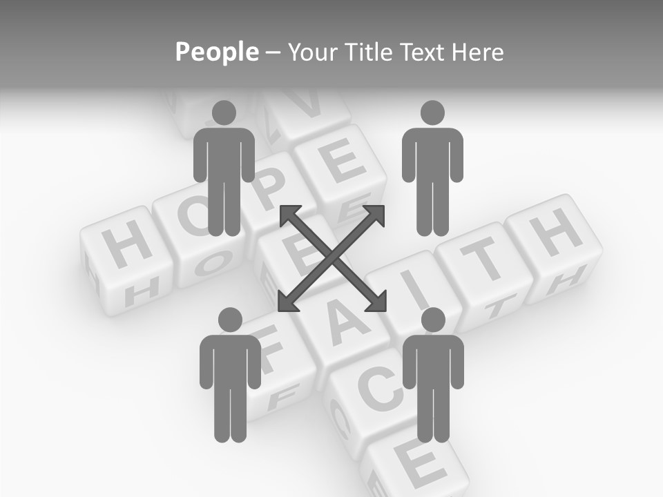 White Young Assist PowerPoint Template