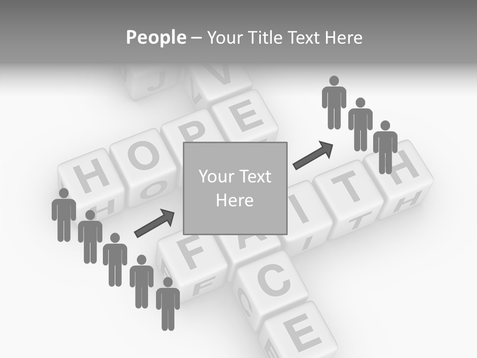 White Young Assist PowerPoint Template