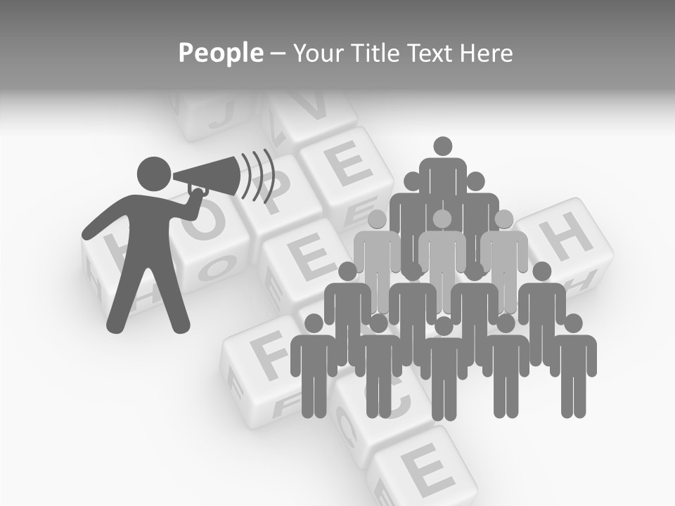 White Young Assist PowerPoint Template