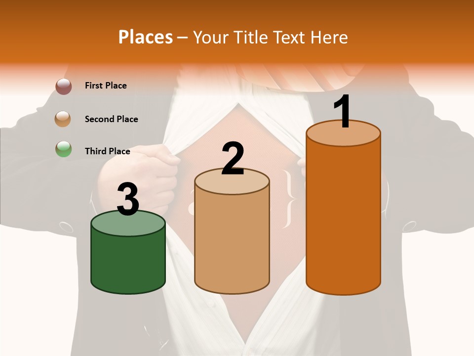 Senior  Human White Background PowerPoint Template