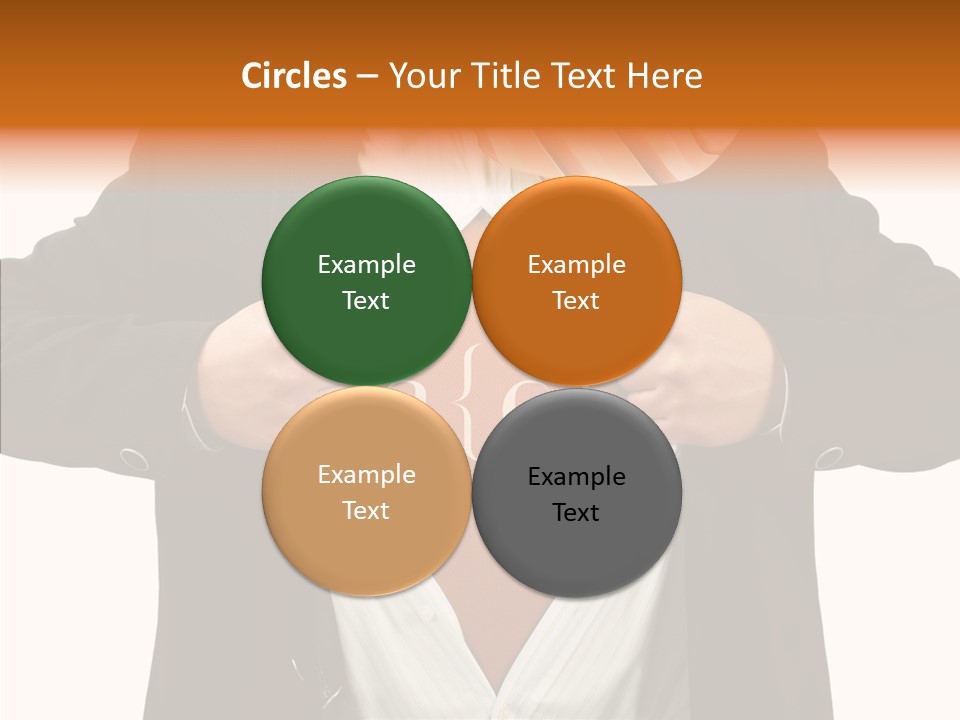 Senior  Human White Background PowerPoint Template