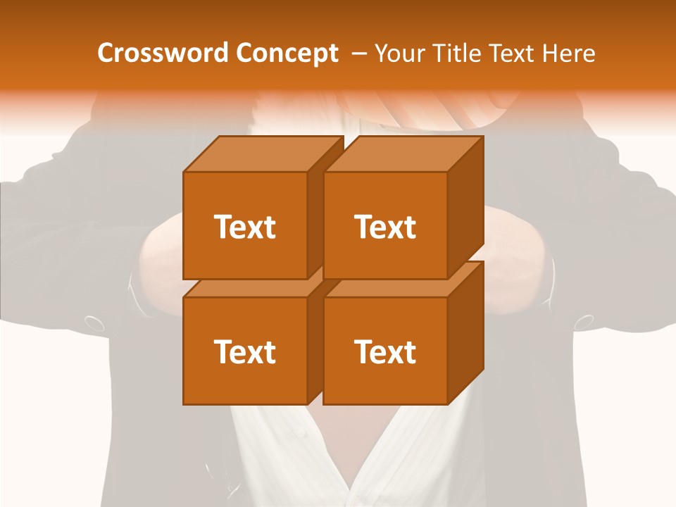 Senior  Human White Background PowerPoint Template