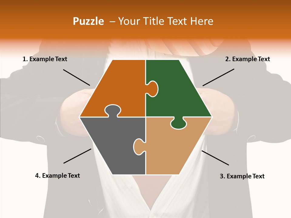 Senior  Human White Background PowerPoint Template