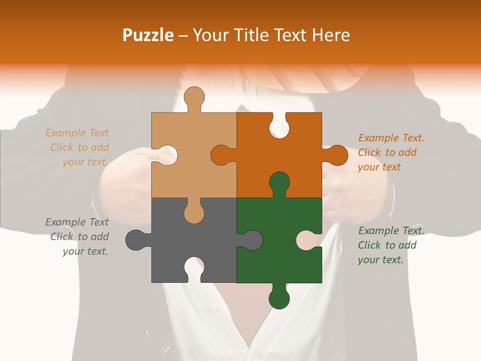 Senior  Human White Background PowerPoint Template