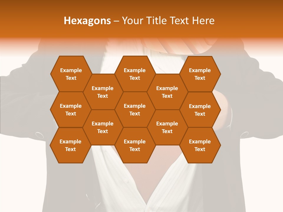 Senior  Human White Background PowerPoint Template