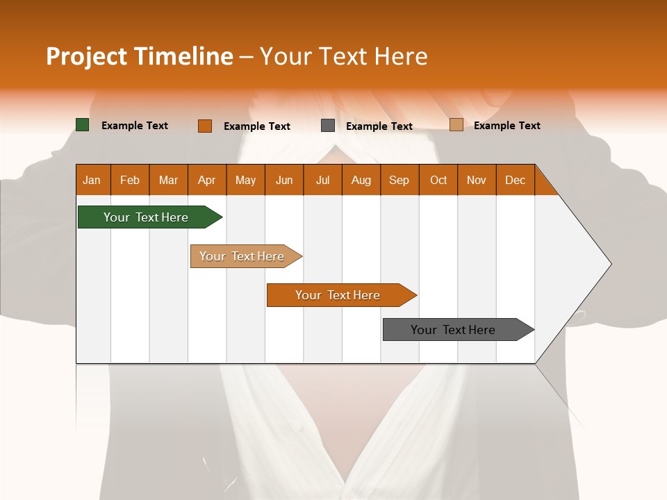 Senior  Human White Background PowerPoint Template