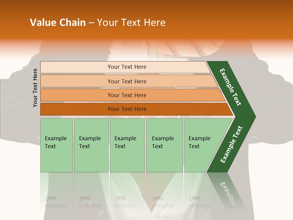 Senior  Human White Background PowerPoint Template