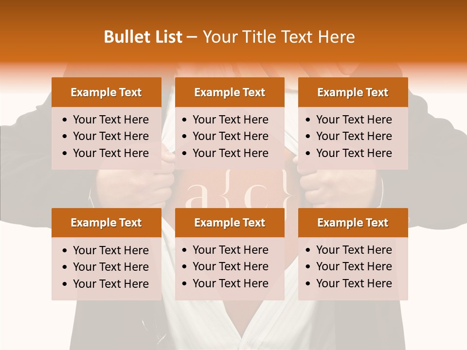 Senior  Human White Background PowerPoint Template