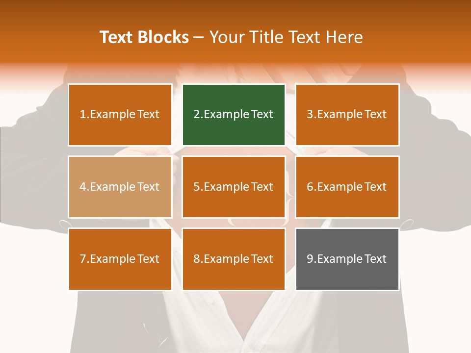 Senior  Human White Background PowerPoint Template