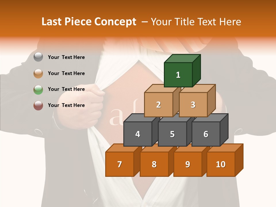 Senior  Human White Background PowerPoint Template