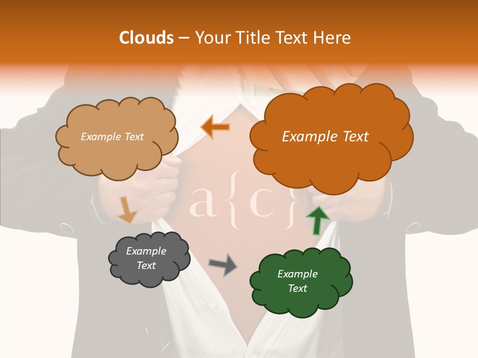Senior  Human White Background PowerPoint Template