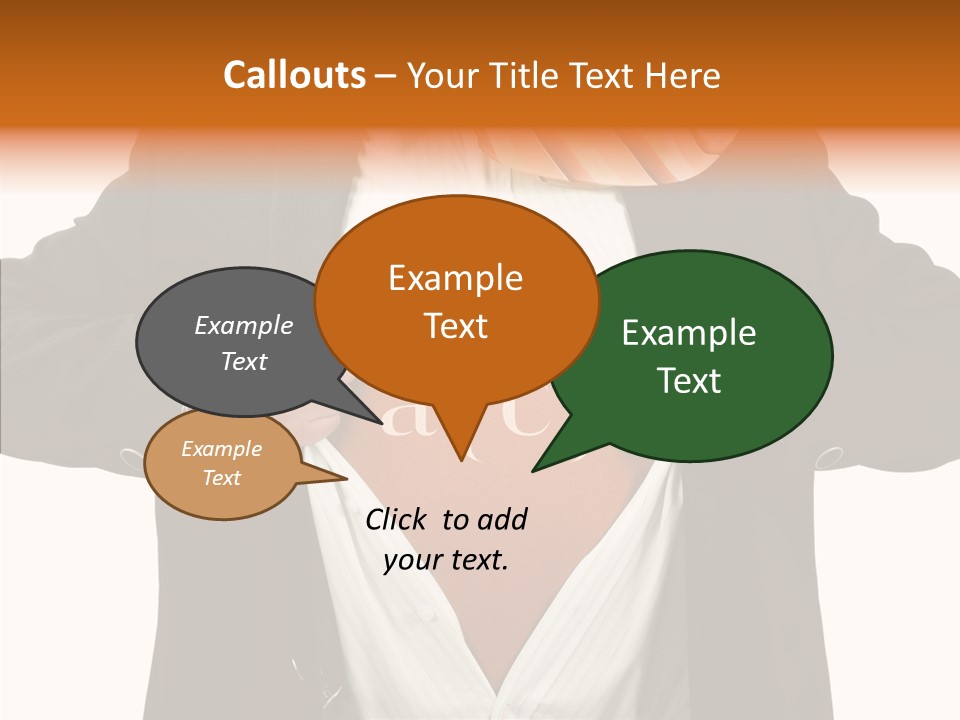 Senior  Human White Background PowerPoint Template