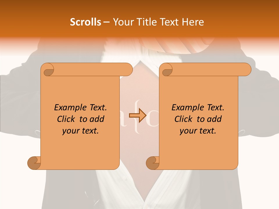 Senior  Human White Background PowerPoint Template