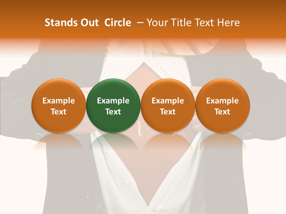 Senior  Human White Background PowerPoint Template