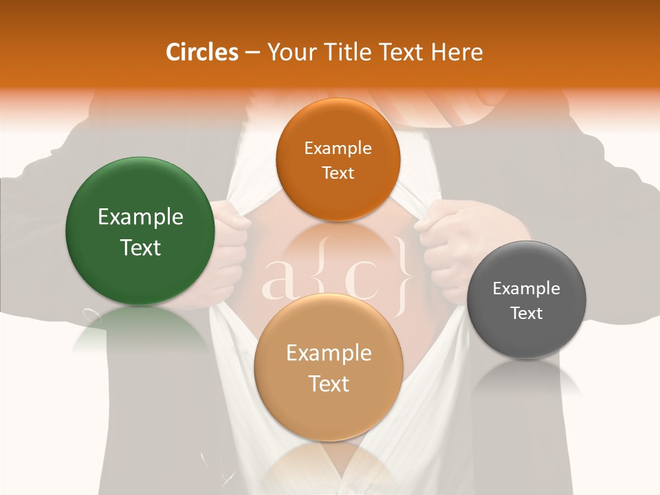 Senior  Human White Background PowerPoint Template