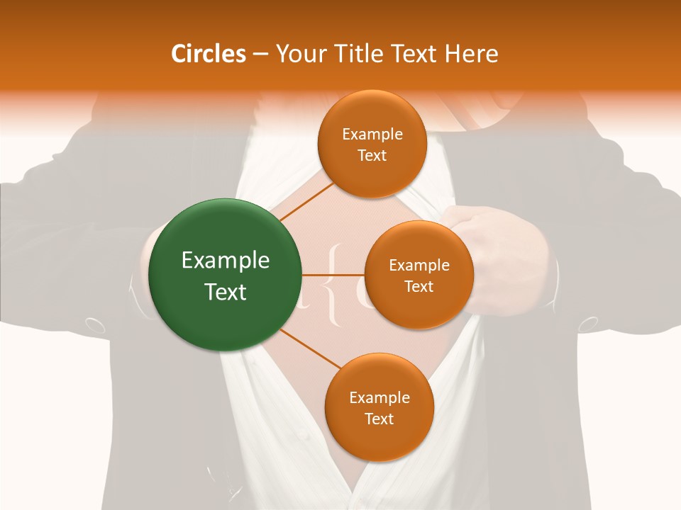 Senior  Human White Background PowerPoint Template