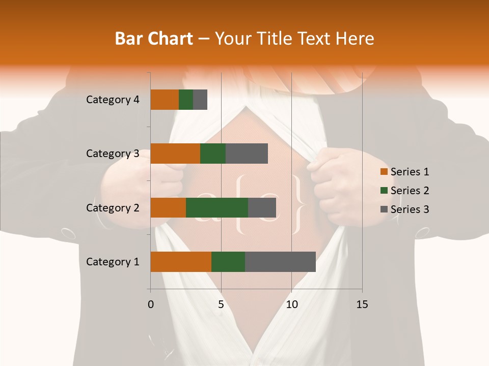 Senior  Human White Background PowerPoint Template