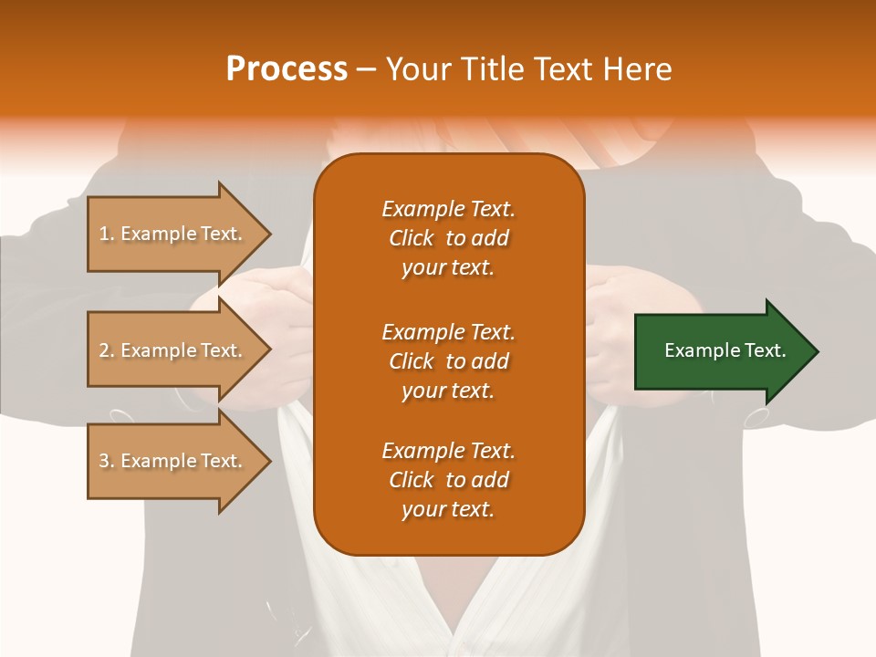 Senior  Human White Background PowerPoint Template