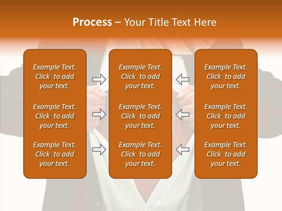 Senior  Human White Background PowerPoint Template