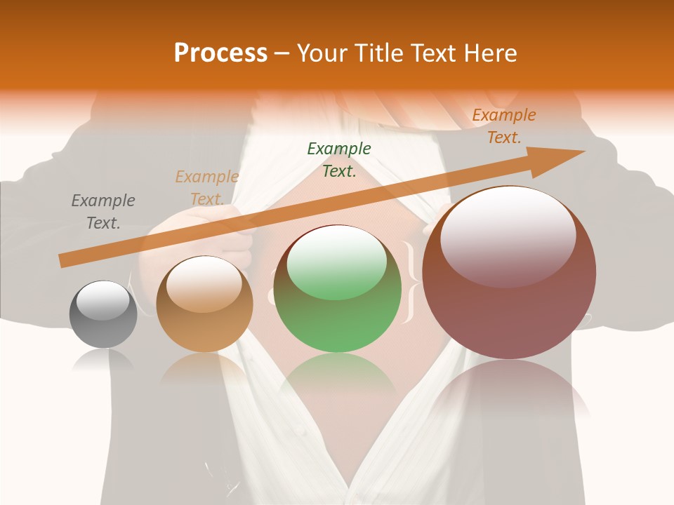 Senior  Human White Background PowerPoint Template