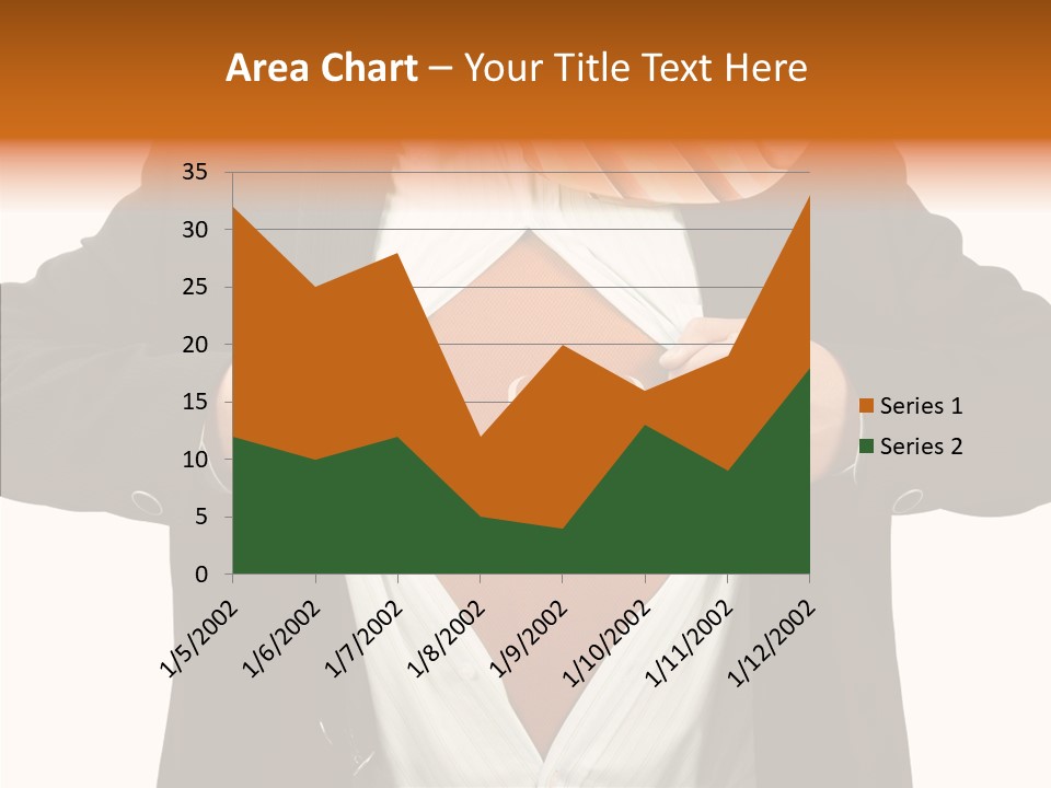 Senior  Human White Background PowerPoint Template
