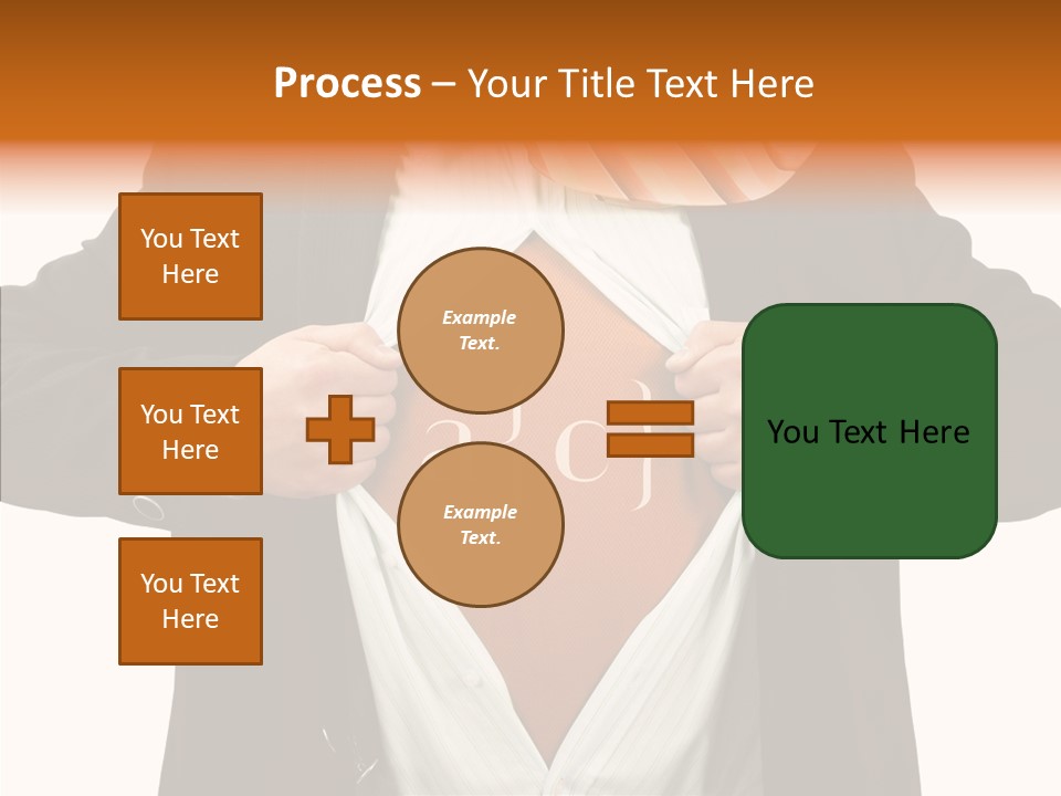 Senior  Human White Background PowerPoint Template