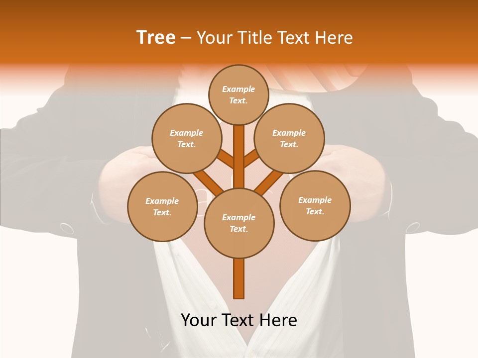 Senior  Human White Background PowerPoint Template