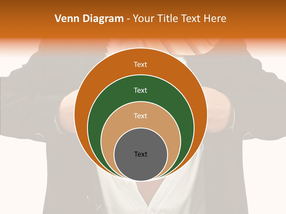 Senior  Human White Background PowerPoint Template