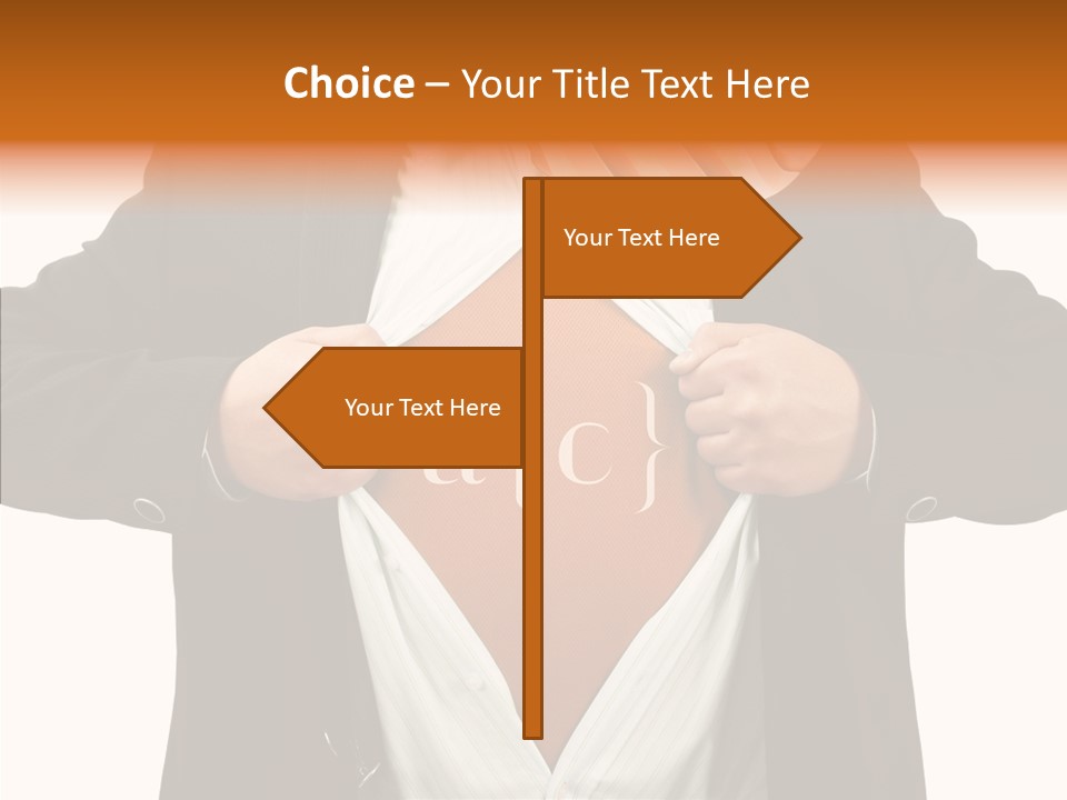 Senior  Human White Background PowerPoint Template