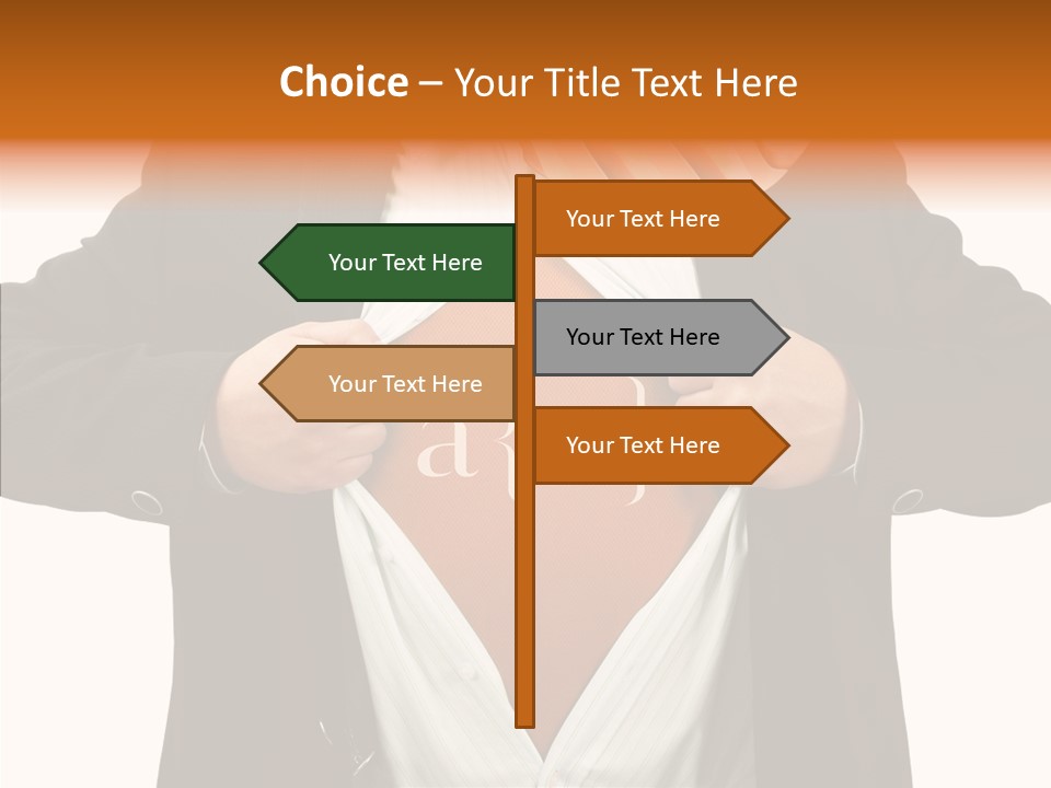 Senior  Human White Background PowerPoint Template