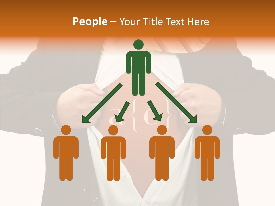 Senior  Human White Background PowerPoint Template