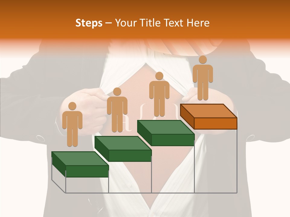 Senior  Human White Background PowerPoint Template