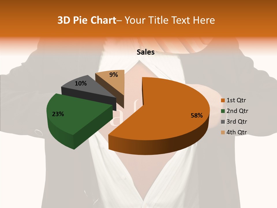 Senior  Human White Background PowerPoint Template