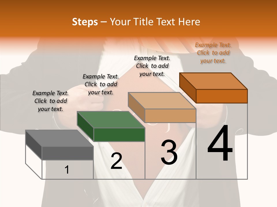 Senior  Human White Background PowerPoint Template