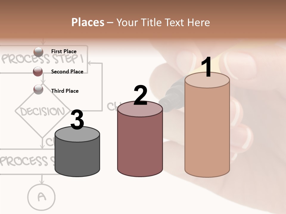 White Hand Holding Hands PowerPoint Template