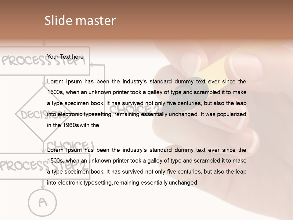 White Hand Holding Hands PowerPoint Template