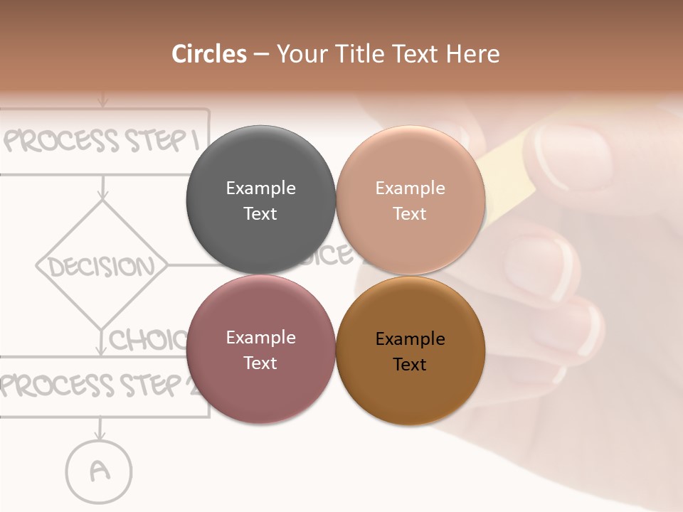 White Hand Holding Hands PowerPoint Template