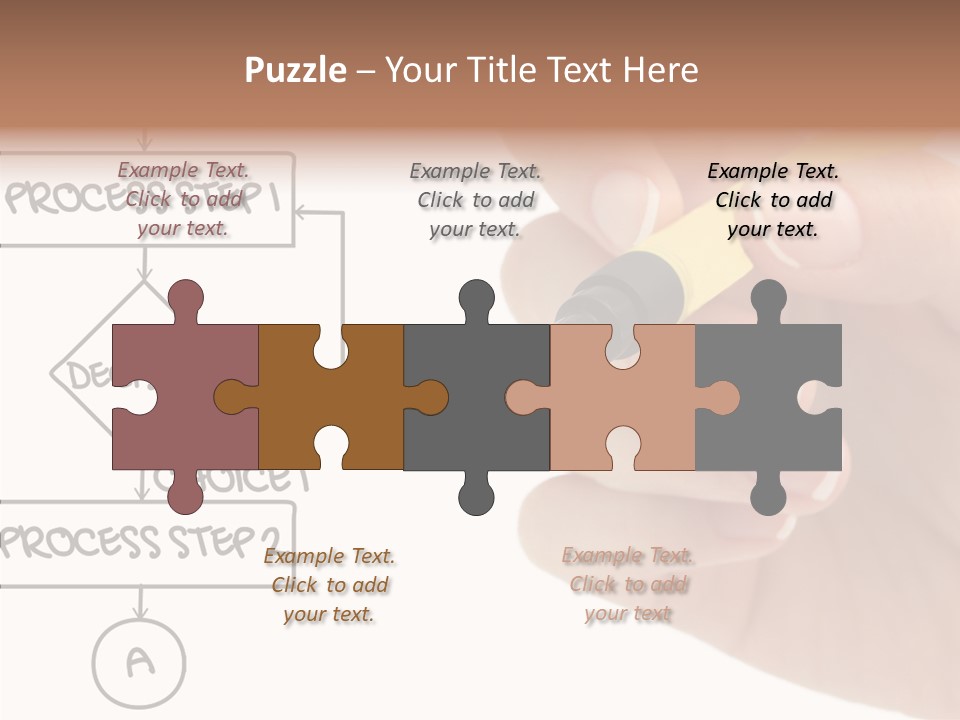 White Hand Holding Hands PowerPoint Template