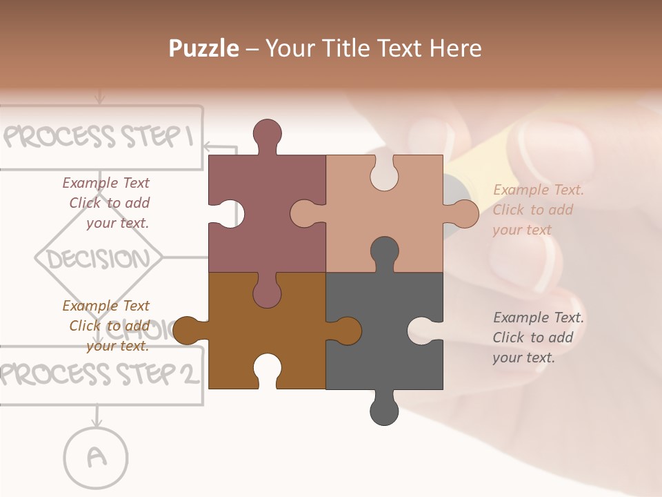 White Hand Holding Hands PowerPoint Template