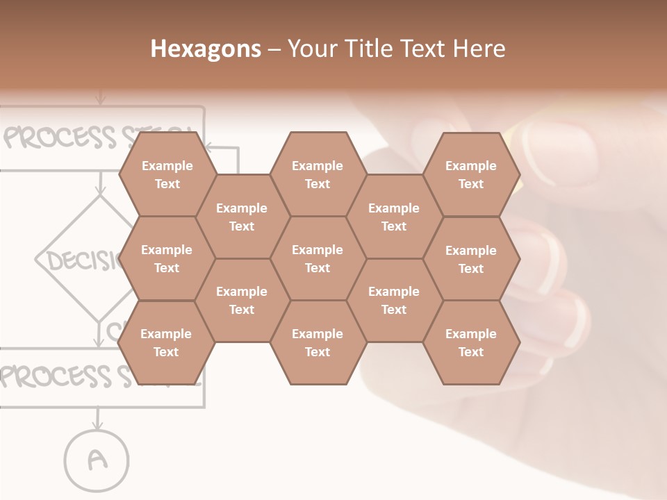 White Hand Holding Hands PowerPoint Template