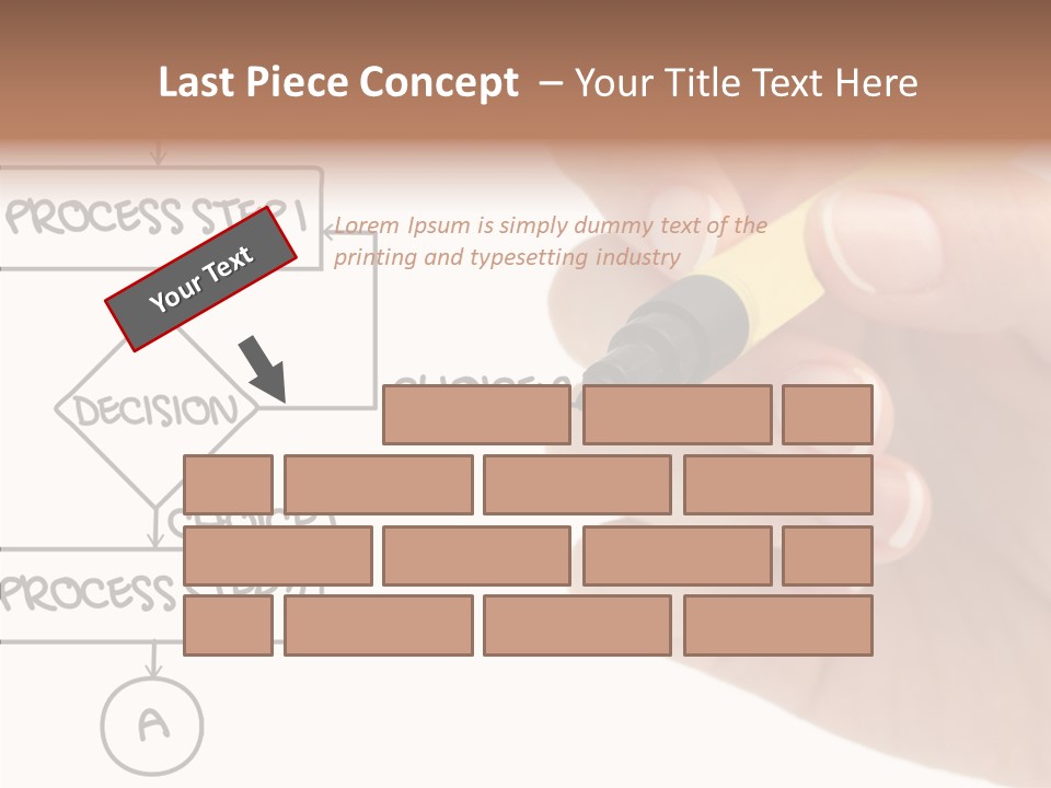 White Hand Holding Hands PowerPoint Template