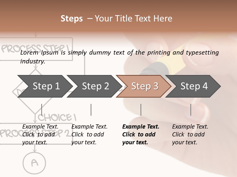 White Hand Holding Hands PowerPoint Template