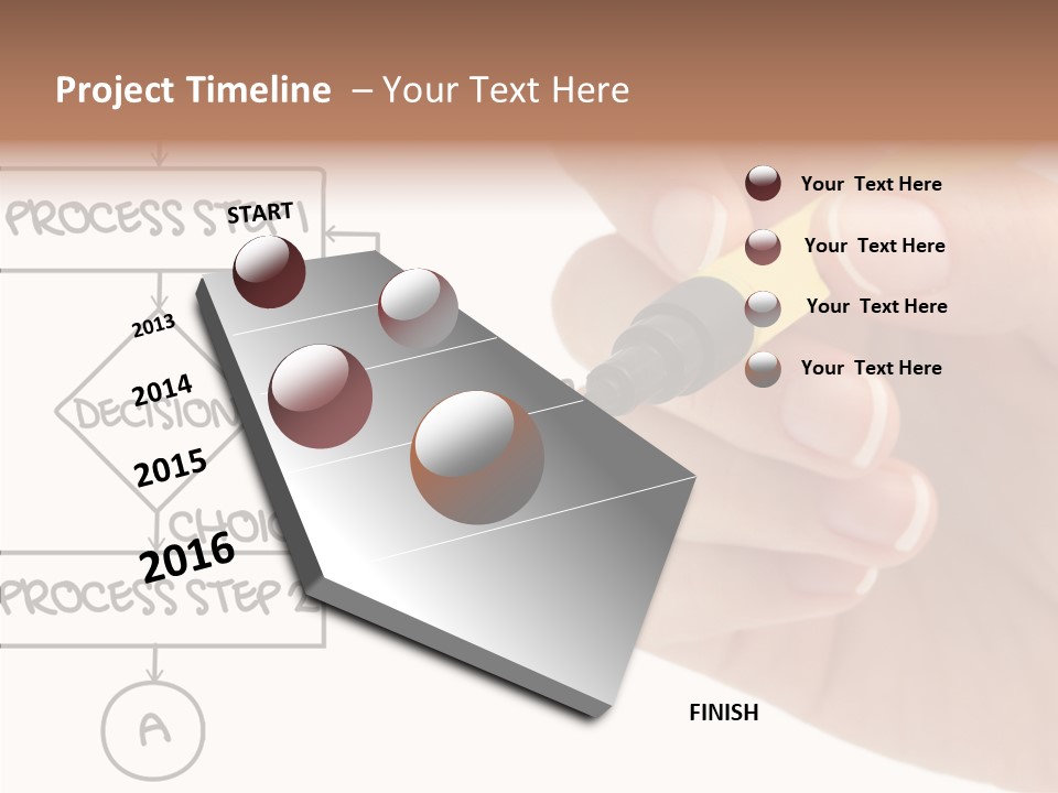 White Hand Holding Hands PowerPoint Template