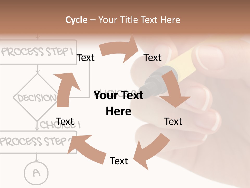 White Hand Holding Hands PowerPoint Template