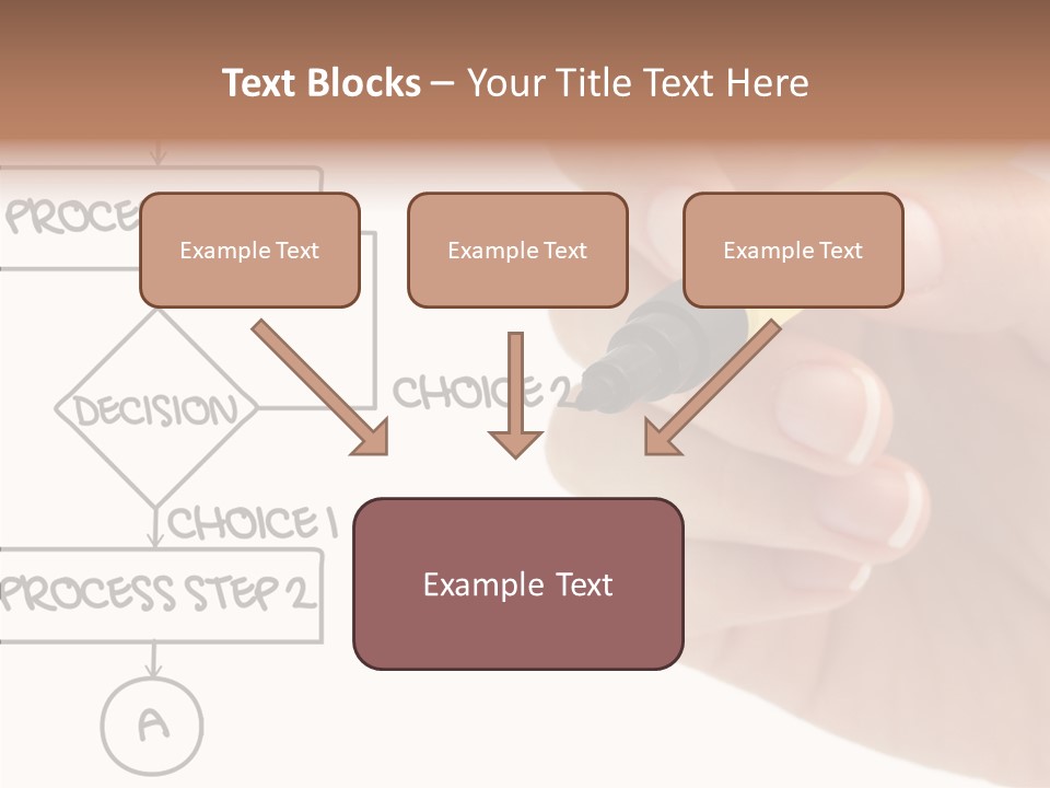 White Hand Holding Hands PowerPoint Template