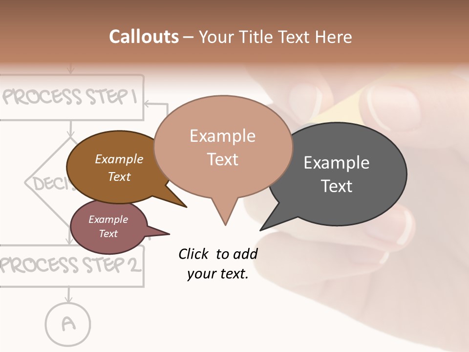 White Hand Holding Hands PowerPoint Template